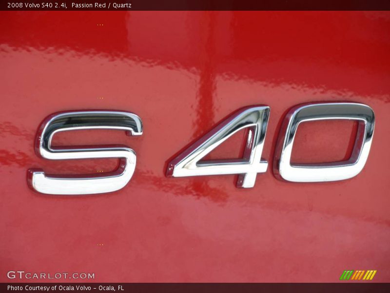 Passion Red / Quartz 2008 Volvo S40 2.4i