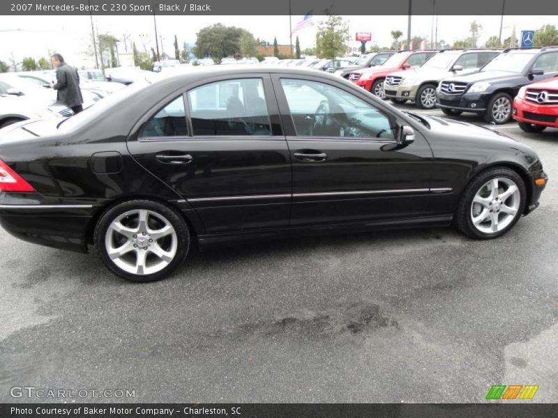 Black / Black 2007 Mercedes-Benz C 230 Sport