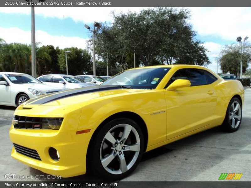 Rally Yellow / Black 2010 Chevrolet Camaro SS/RS Coupe