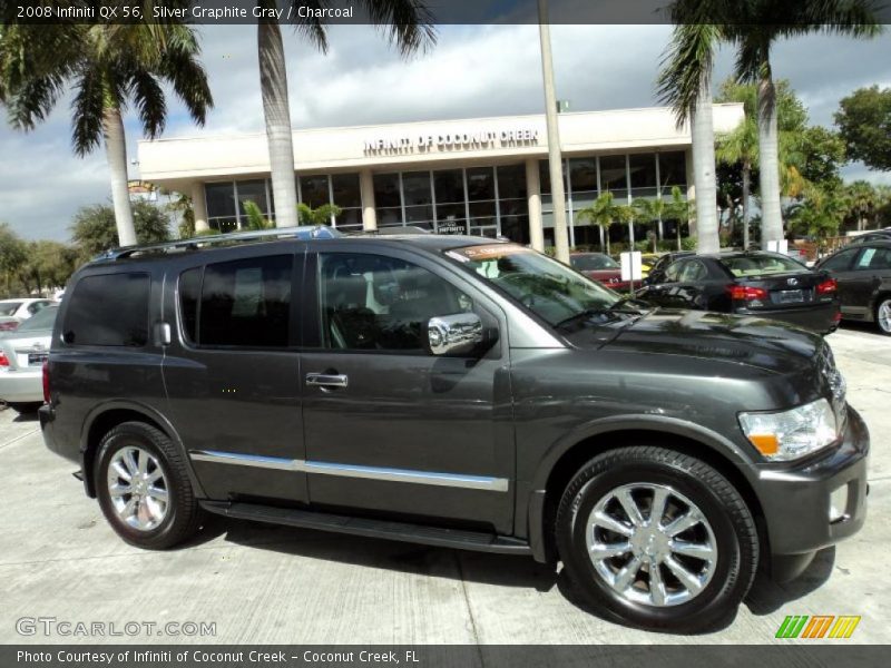 Silver Graphite Gray / Charcoal 2008 Infiniti QX 56