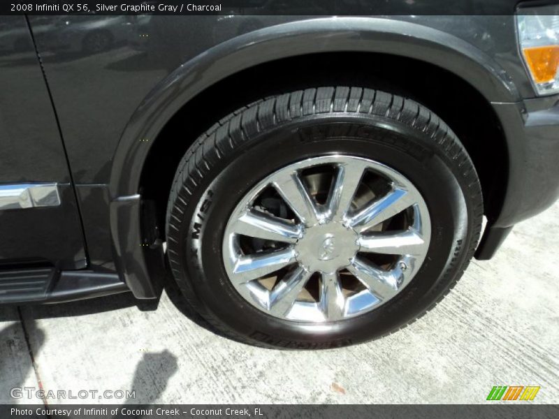 Silver Graphite Gray / Charcoal 2008 Infiniti QX 56