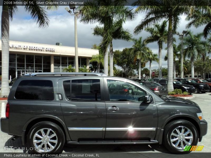 Silver Graphite Gray / Charcoal 2008 Infiniti QX 56