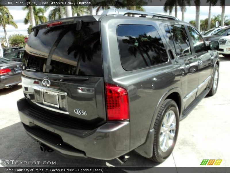 Silver Graphite Gray / Charcoal 2008 Infiniti QX 56