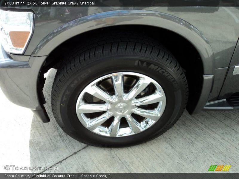Silver Graphite Gray / Charcoal 2008 Infiniti QX 56