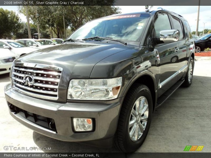 Silver Graphite Gray / Charcoal 2008 Infiniti QX 56