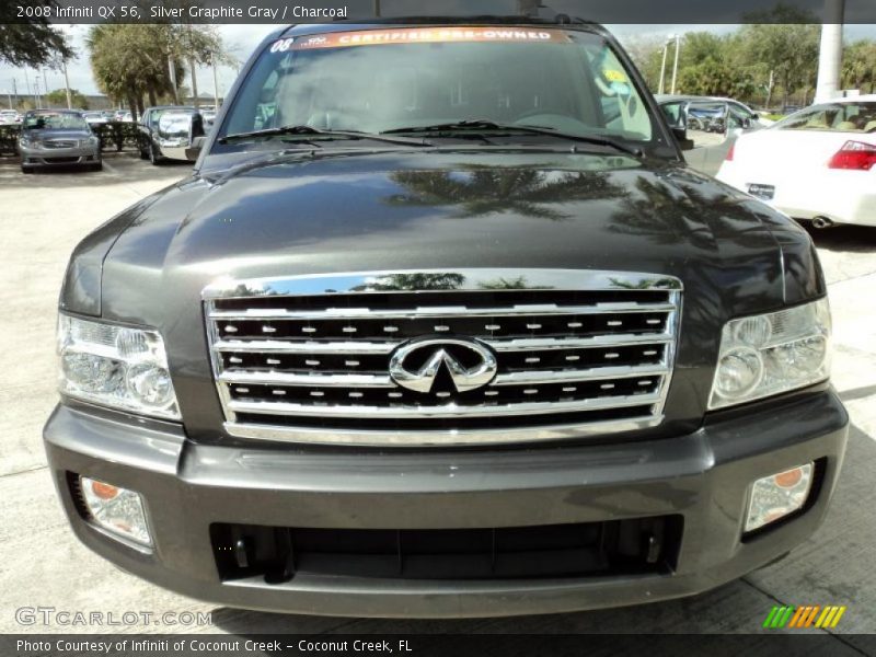 Silver Graphite Gray / Charcoal 2008 Infiniti QX 56