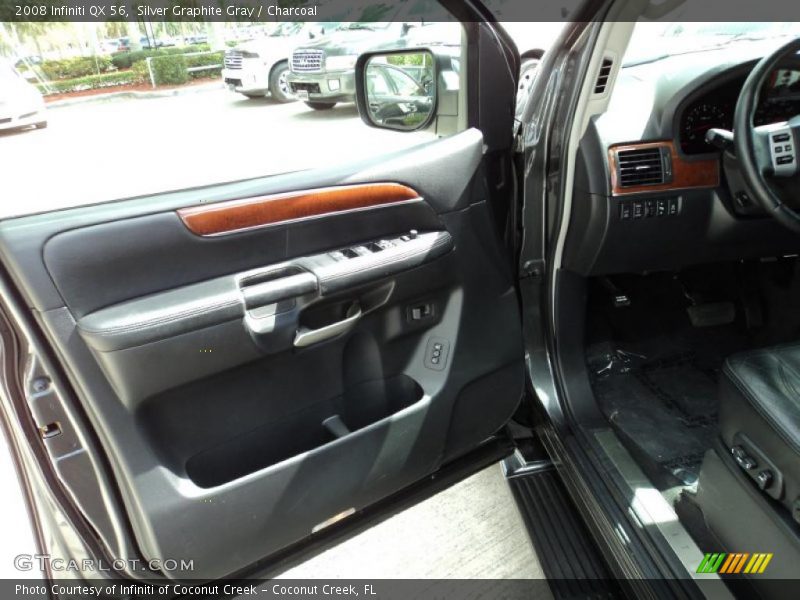 Silver Graphite Gray / Charcoal 2008 Infiniti QX 56