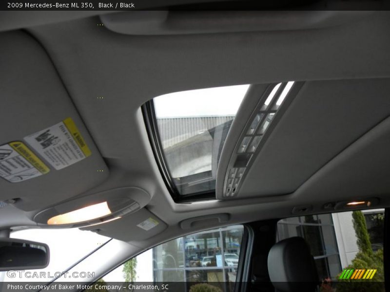 Black / Black 2009 Mercedes-Benz ML 350