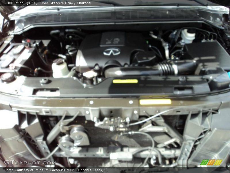 Silver Graphite Gray / Charcoal 2008 Infiniti QX 56