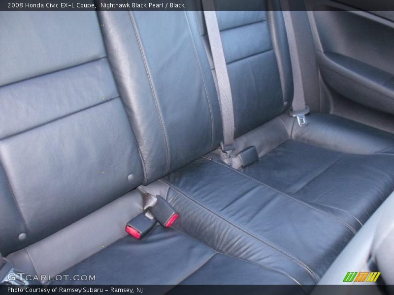Nighthawk Black Pearl / Black 2008 Honda Civic EX-L Coupe