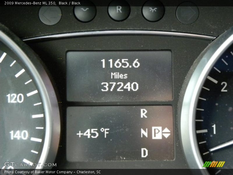 Black / Black 2009 Mercedes-Benz ML 350