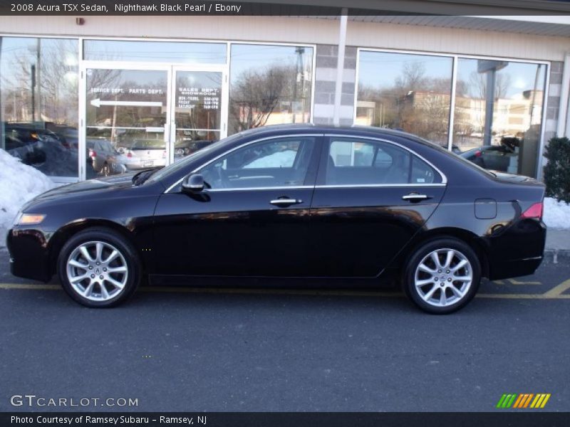 Nighthawk Black Pearl / Ebony 2008 Acura TSX Sedan
