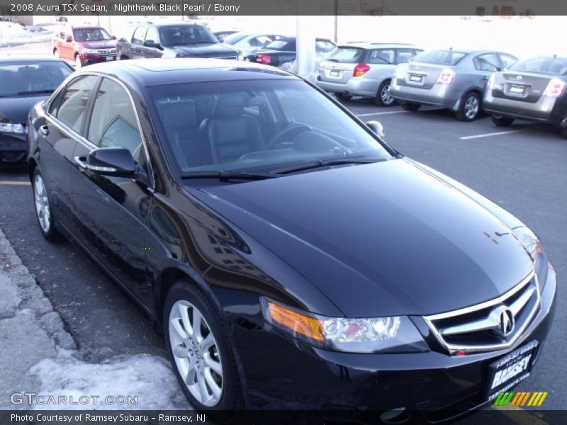 Nighthawk Black Pearl / Ebony 2008 Acura TSX Sedan