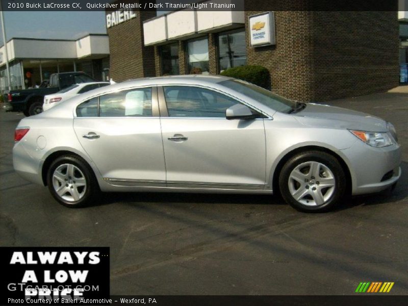 Quicksilver Metallic / Dark Titanium/Light Titanium 2010 Buick LaCrosse CX