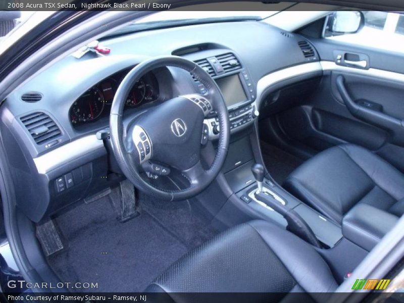 Nighthawk Black Pearl / Ebony 2008 Acura TSX Sedan