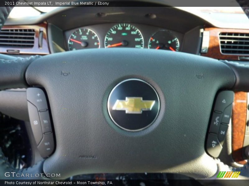 Imperial Blue Metallic / Ebony 2011 Chevrolet Impala LT