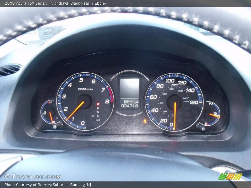 Nighthawk Black Pearl / Ebony 2008 Acura TSX Sedan