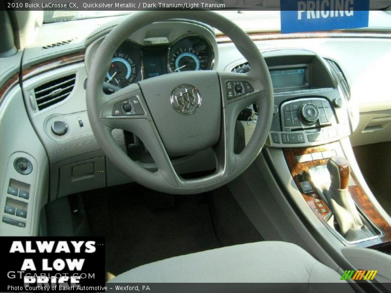 Quicksilver Metallic / Dark Titanium/Light Titanium 2010 Buick LaCrosse CX
