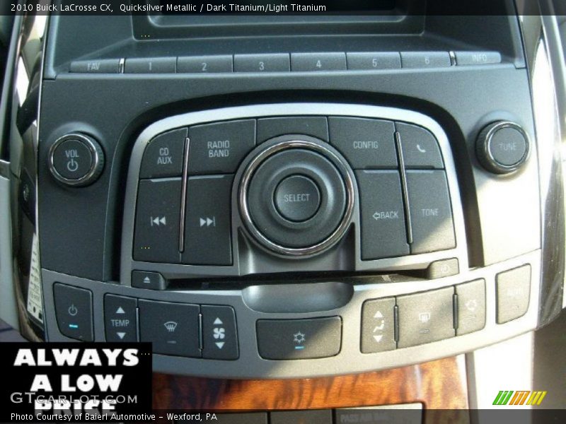 Quicksilver Metallic / Dark Titanium/Light Titanium 2010 Buick LaCrosse CX