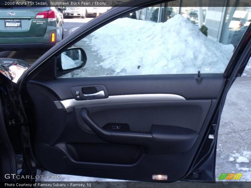 Nighthawk Black Pearl / Ebony 2008 Acura TSX Sedan