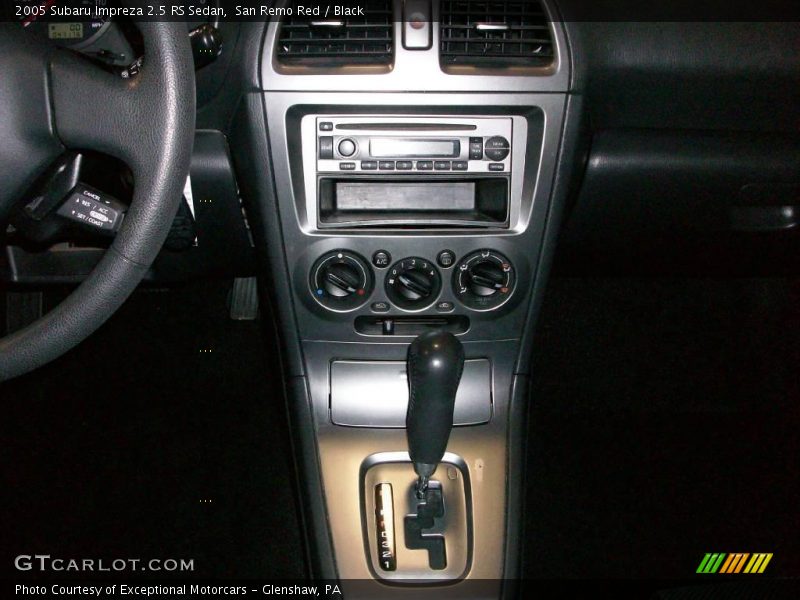 San Remo Red / Black 2005 Subaru Impreza 2.5 RS Sedan