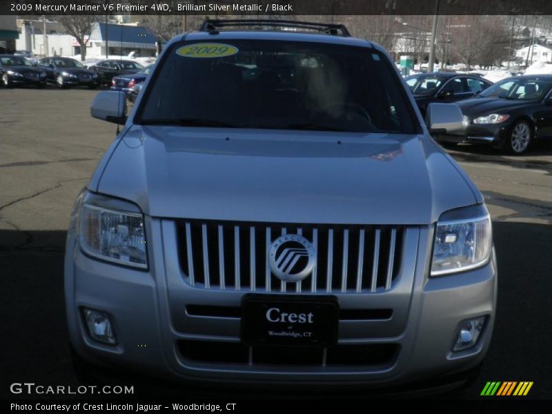 Brilliant Silver Metallic / Black 2009 Mercury Mariner V6 Premier 4WD