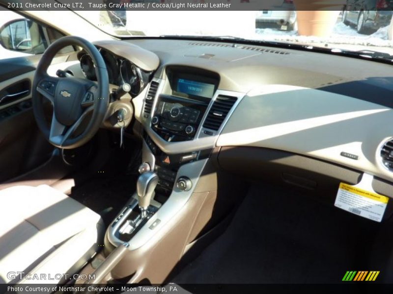 Taupe Gray Metallic / Cocoa/Light Neutral Leather 2011 Chevrolet Cruze LTZ