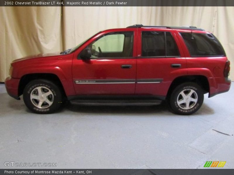 Majestic Red Metallic / Dark Pewter 2002 Chevrolet TrailBlazer LT 4x4