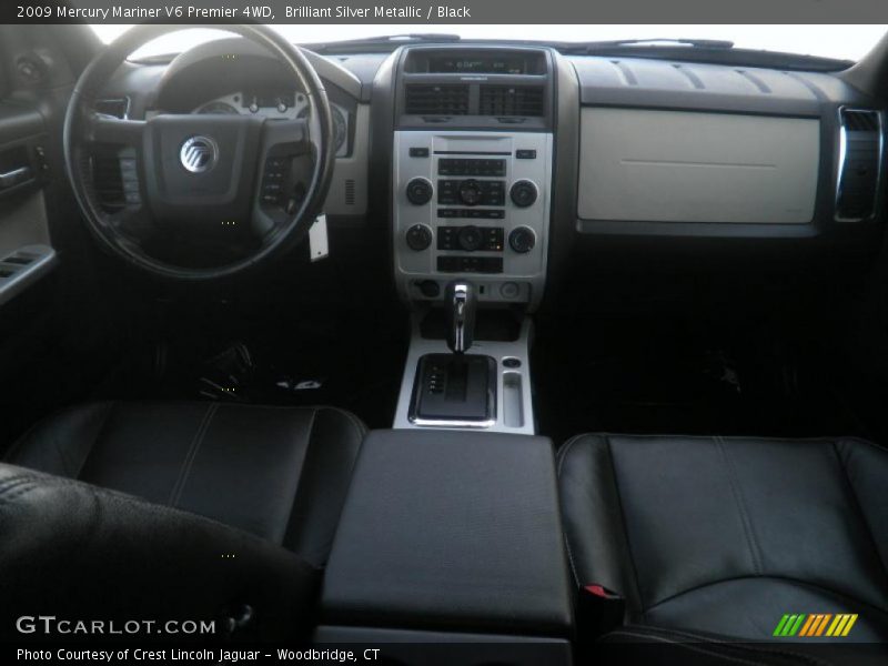 Brilliant Silver Metallic / Black 2009 Mercury Mariner V6 Premier 4WD