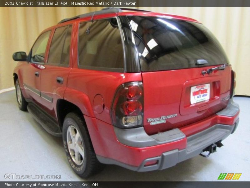 Majestic Red Metallic / Dark Pewter 2002 Chevrolet TrailBlazer LT 4x4