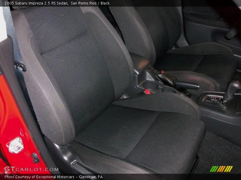 San Remo Red / Black 2005 Subaru Impreza 2.5 RS Sedan