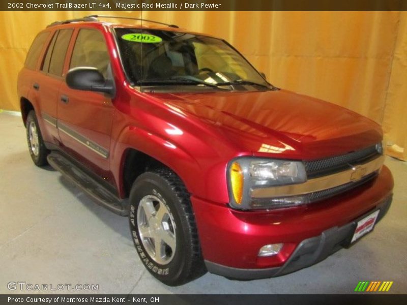 Majestic Red Metallic / Dark Pewter 2002 Chevrolet TrailBlazer LT 4x4