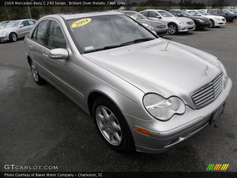 Brilliant Silver Metallic / Ash Grey 2004 Mercedes-Benz C 240 Sedan
