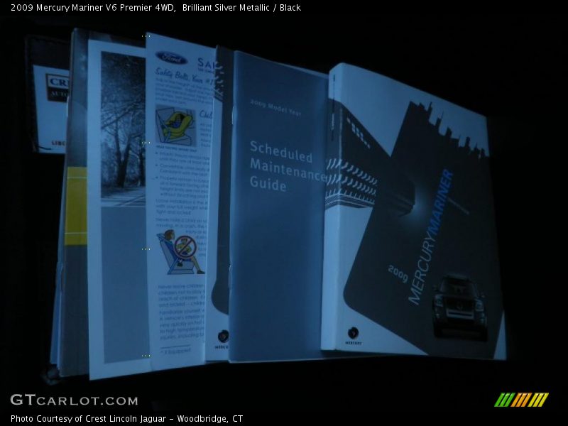 Brilliant Silver Metallic / Black 2009 Mercury Mariner V6 Premier 4WD