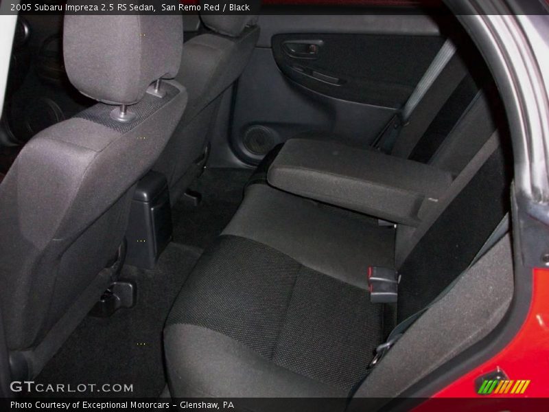 San Remo Red / Black 2005 Subaru Impreza 2.5 RS Sedan