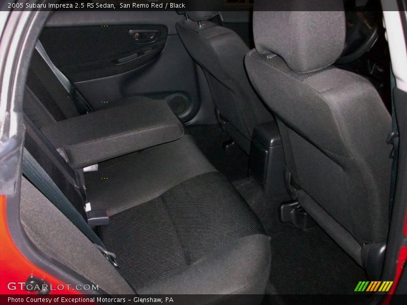 San Remo Red / Black 2005 Subaru Impreza 2.5 RS Sedan