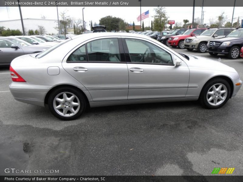 Brilliant Silver Metallic / Ash Grey 2004 Mercedes-Benz C 240 Sedan
