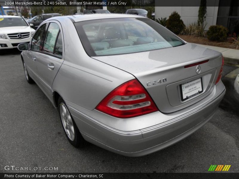 Brilliant Silver Metallic / Ash Grey 2004 Mercedes-Benz C 240 Sedan