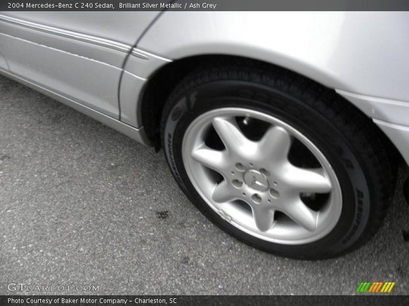 Brilliant Silver Metallic / Ash Grey 2004 Mercedes-Benz C 240 Sedan