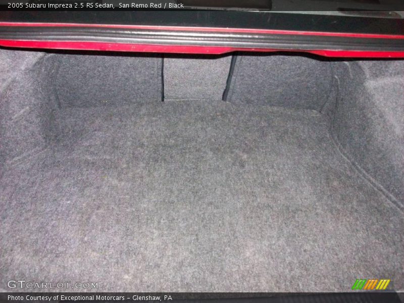 San Remo Red / Black 2005 Subaru Impreza 2.5 RS Sedan
