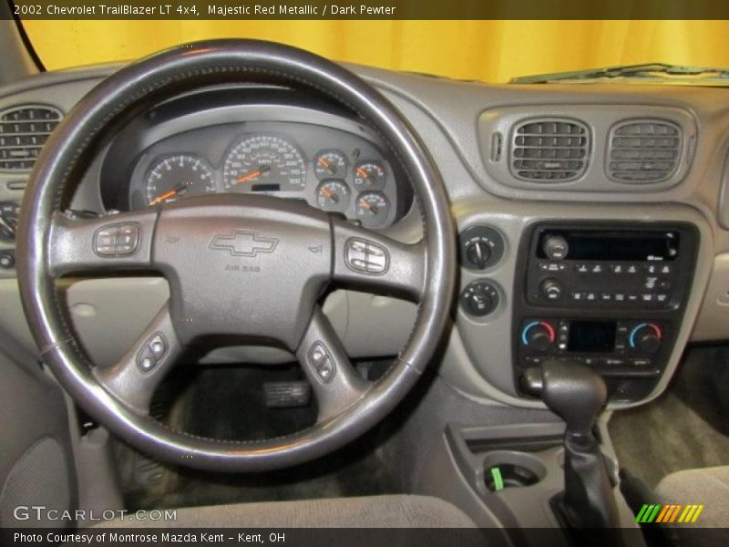 Majestic Red Metallic / Dark Pewter 2002 Chevrolet TrailBlazer LT 4x4