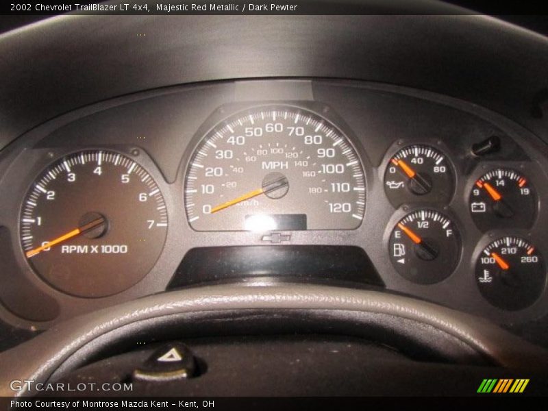 Majestic Red Metallic / Dark Pewter 2002 Chevrolet TrailBlazer LT 4x4