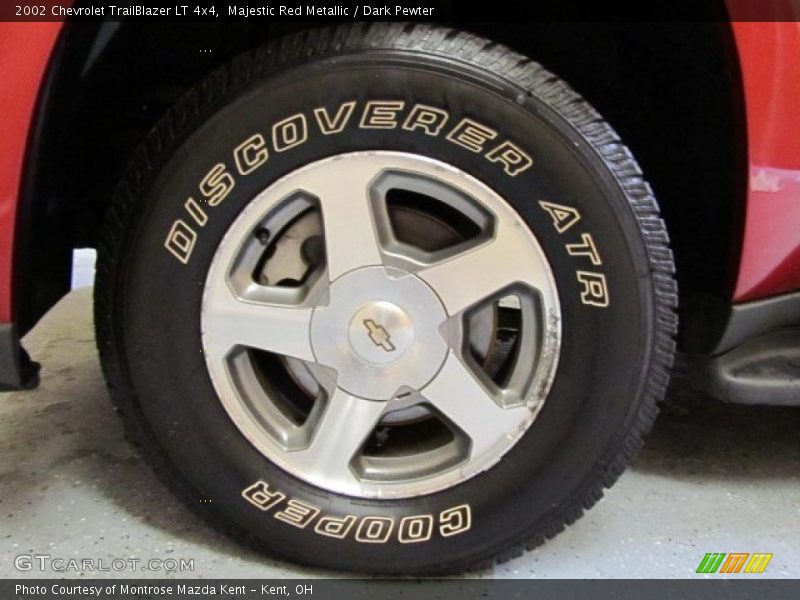 Majestic Red Metallic / Dark Pewter 2002 Chevrolet TrailBlazer LT 4x4