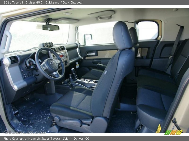  2011 FJ Cruiser 4WD Dark Charcoal Interior