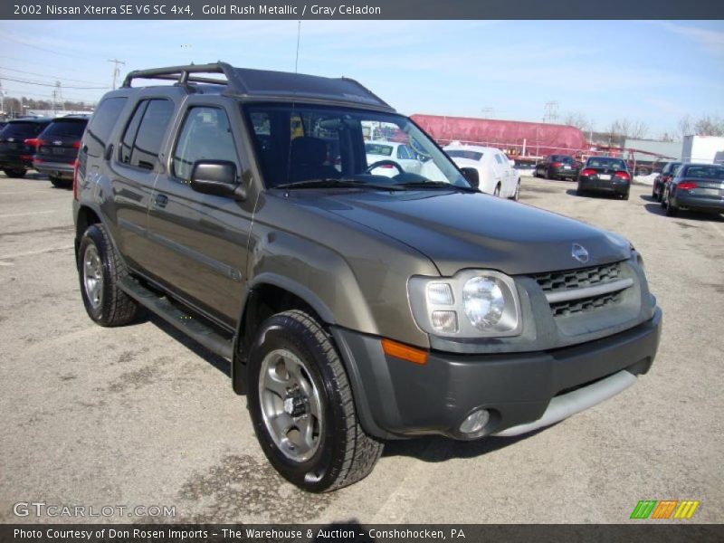 Gold Rush Metallic / Gray Celadon 2002 Nissan Xterra SE V6 SC 4x4