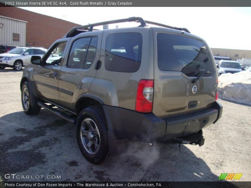 Gold Rush Metallic / Gray Celadon 2002 Nissan Xterra SE V6 SC 4x4