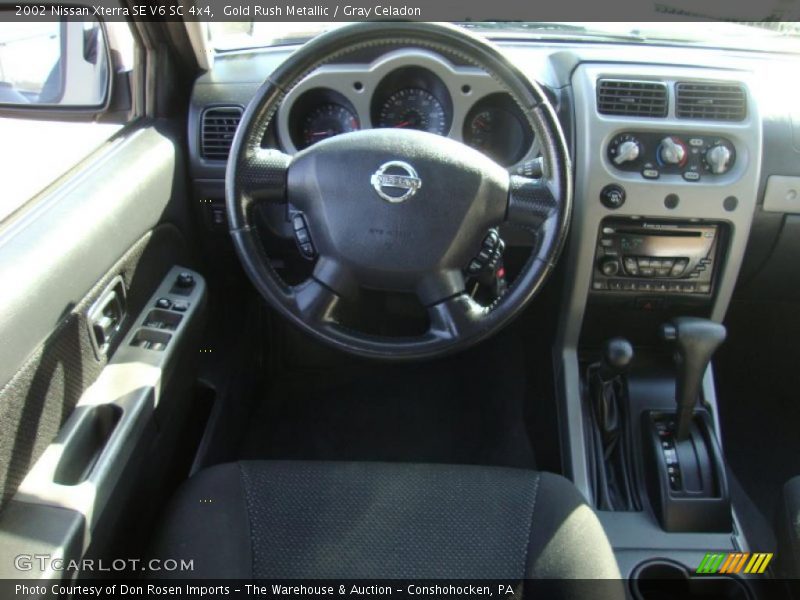 Gold Rush Metallic / Gray Celadon 2002 Nissan Xterra SE V6 SC 4x4
