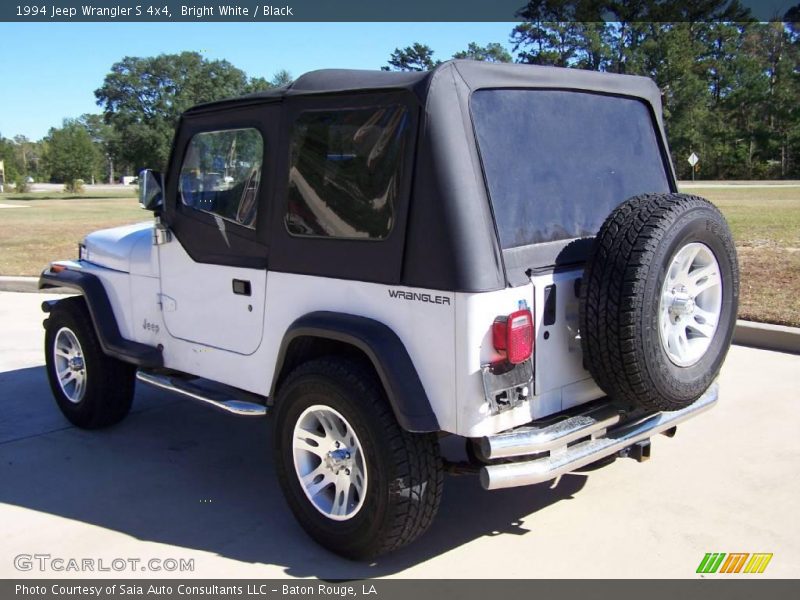 Bright White / Black 1994 Jeep Wrangler S 4x4