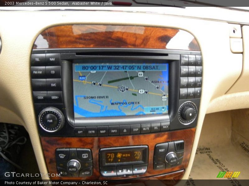 Navigation of 2003 S 500 Sedan