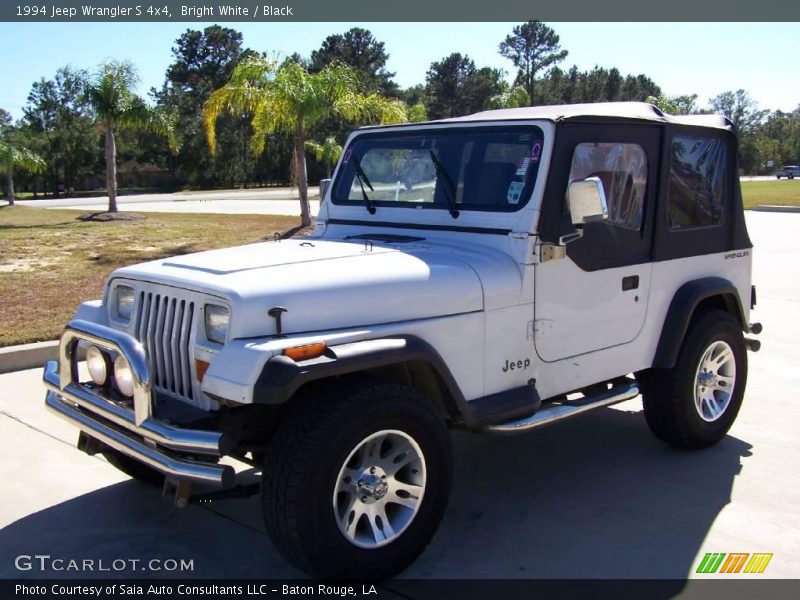 Bright White / Black 1994 Jeep Wrangler S 4x4